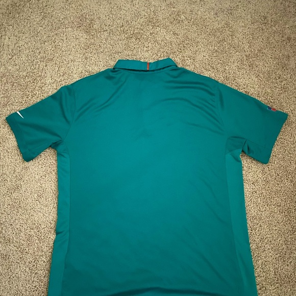 COPY - Nike Flex Miami Dolphins NFL On-Field Polo Shirt Dri-FIT Teal (LG) - Picture 2 of 8